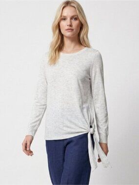 Reitmans Crew Neck Sweater Side Tie
